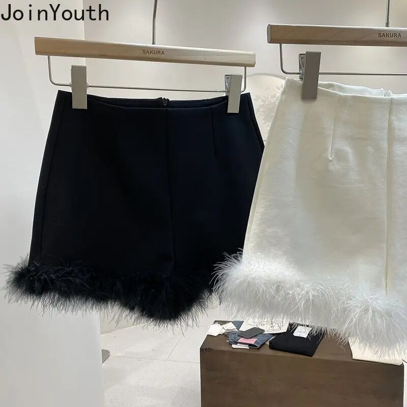 2023 m. Nauji apatiniai moteriški šortai, raukiniai, tunika, plačios kelnės Vienspalviai prašmatnūs korėjietiški šortai Pantalones Cortos De Mujer