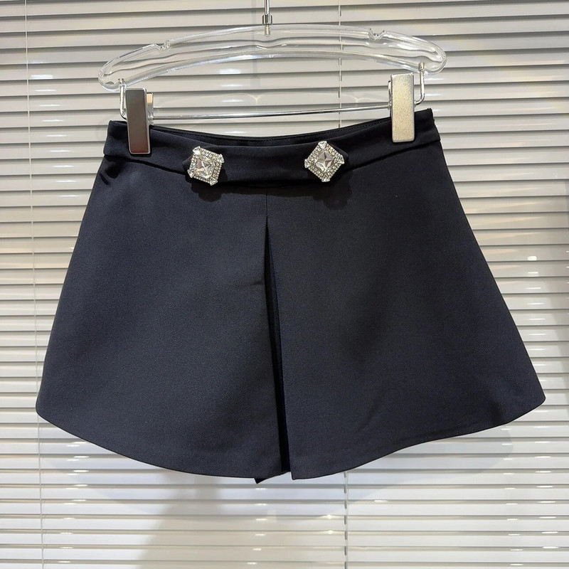 PREPOMP 2023 žiemos naujiena Square Kalnų krištolas sagtys Šortai Sijonas Moterys GM903