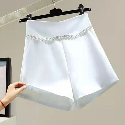 Pantaloni scurți pentru femei, cu talie înaltă, cu găurire fierbinte, pentru costum formal, pantaloni scurți pentru imbracaminte cu picioare largi, pantaloni scurți pentru femei, toamna 2022