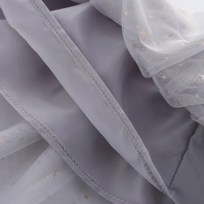 Madingi Vaikai Mergaičių tinkliniai sijonai Princesės Gražios Žvaigždės Fluorescencinės Gėlėtos Plisuotos Tutu Siuvinėjimai Mergaičių nėriniai Faldas Šokių Drabužiai