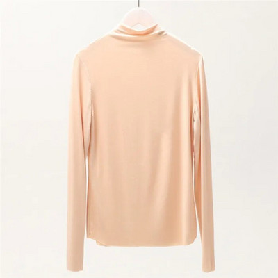 Rudens žiema, 2020 m. plius dydis Modaliniai medvilniniai apatiniai marškinėliai, vientisi ilgomis rankovėmis korėjietiška palaidinė Moteriški viršūnės ir palaidinės