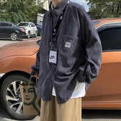 Prowow îmbrăcăminte în stil japonez Cămașă din catifea bărbați cu mâneci lungi de vară în stil subțire poartă haină frumoșă primăvara și toamna