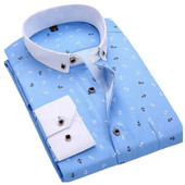 Cămașă casual cu mânecă lungă pentru bărbați, cu imprimeu, la modă, cu guler în jos Cămăși pentru petrecere de nuntă Cămașă moale de vacanță hawaiană de vară