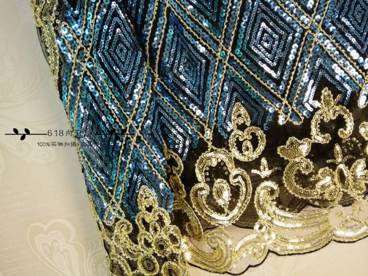 Cakucool Bluză cu mărgele Cămașă pentru femei Topuri din șifon cu mâneci lungi, cu paiete aurii, pulover din dantelă, înfrumusețat sexy, Bluze de primăvară Cămașă de top