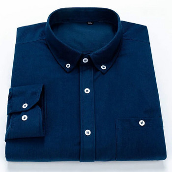 Ανδρικά κοτλέ λεπτά πουκάμισα SHiONFA ρετρό πολύχρωμα μακρυμάνικα απαλά άνετα casual ρούχα για την άνοιξη φθινόπωρο Oversized 5XL