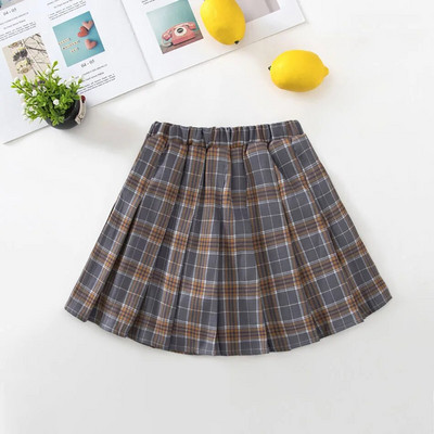 Dječja odjeća Suknje za djevojčice Karirane plise Princess 2-12 godina Dječja kratka suknja Ljetni dječji kostim Odaberite 8 boja