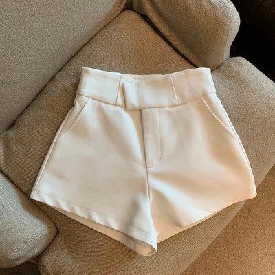 Pantaloni scurți pentru femei MEXZT Y2K Pantaloni scurți negri pentru femei Harajuku Elegance Pantaloni scurți cu talie înaltă A Line Slim Casual Hot Girl Pantaloni drepti sexy