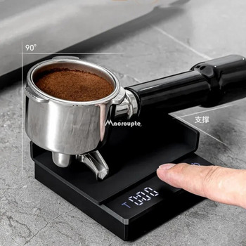 Μικροσκοπική ζυγαριά καφέ Espresso Κουζίνας Mini Smart Timer USB 2kg/0,1g G/oz/ml Pad Man Woman Gift Ψηφιακή ζυγαριά βάρους