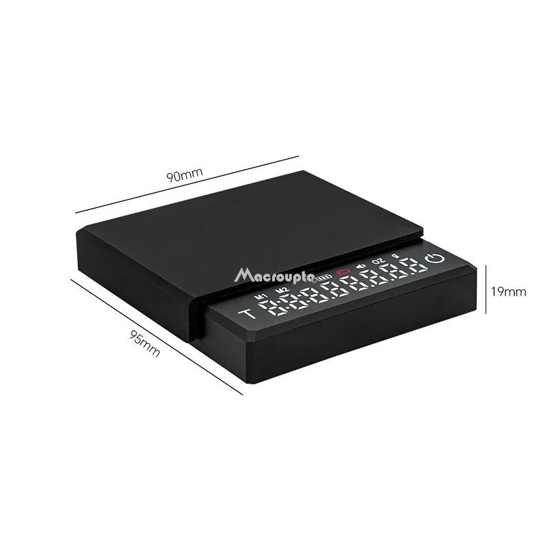 Mažos espreso kavos virtuvės svarstyklės Mini išmanusis laikmatis USB 2kg/0,1g G/oz/ml Pad Vyro Moteris Dovanų Skaitmeninės Svarstyklės