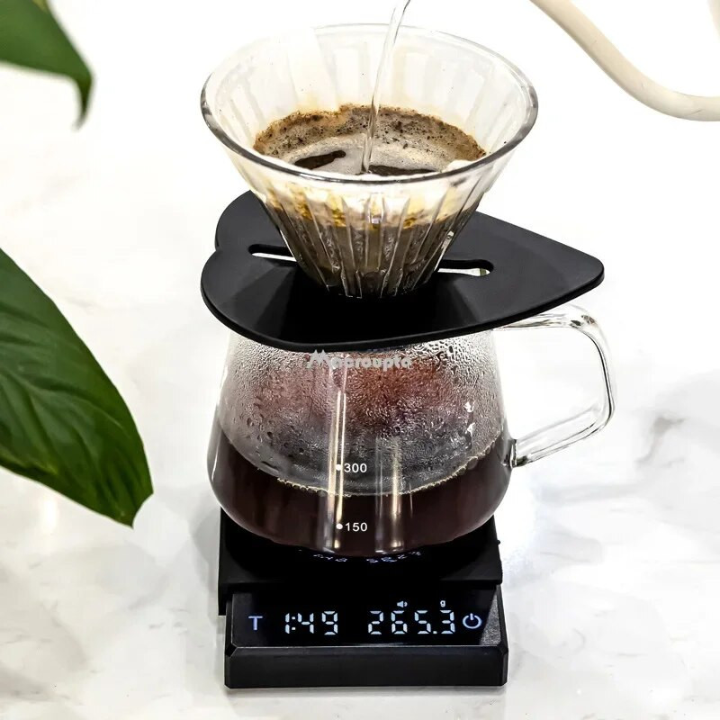 Mažos espreso kavos virtuvės svarstyklės Mini išmanusis laikmatis USB 2kg/0,1g G/oz/ml Pad Vyro Moteris Dovanų Skaitmeninės Svarstyklės