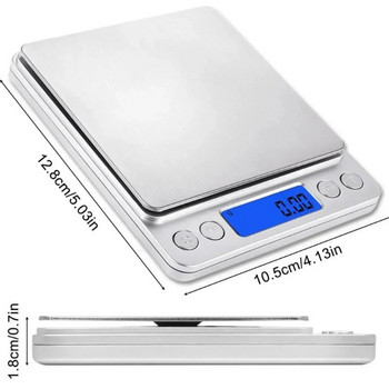 3000g X 0,1g Ψηφιακή Ζυγαριά Gram Pocket Electronic Jewelry Weight Scale 500g X 0,01g Ζυγαριά / ΟΧΙ Συσκευασία λιανικής