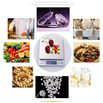 3000g X 0,1g Ψηφιακή Ζυγαριά Gram Pocket Electronic Jewelry Weight Scale 500g X 0,01g Ζυγαριά / ΟΧΙ Συσκευασία λιανικής