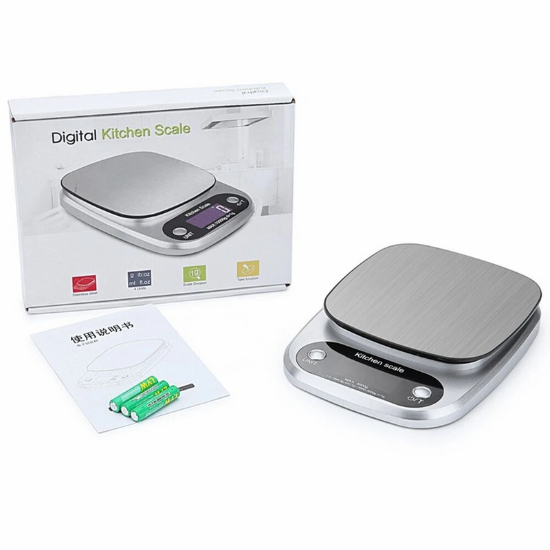 Rozsdamentes acél precíziós elektronikus konyhai mérleg mérleg konyhai ételmérleg 0,1/1 grammos háztartási konyhai eszköz mérő mérleg