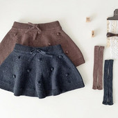 Slatka dječja pamučna suknja za djevojčice Jesen Zima Dječja dječja djevojčica Naramenice Jednobojna suknja Dječja odjeća Haljina