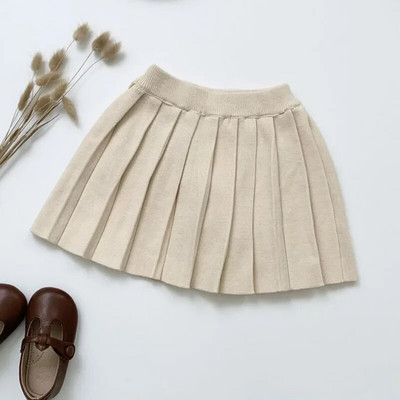 Slatka dječja pamučna suknja za djevojčice Jesen Zima Dječja dječja djevojčica Naramenice Jednobojna suknja Dječja odjeća Haljina