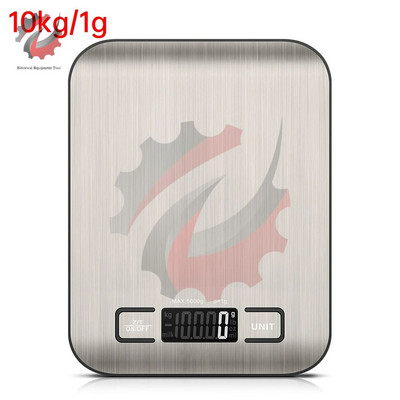 5/10 KG Mini cântar de bucătărie, portabil, din oțel inoxidabil, cântar electronic digital, cu LED, cântar reîncărcabil pentru copt.