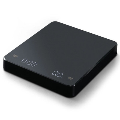 USB įkraunamos virtuvinės svarstyklės Tikslios elektroninės svarstyklės su laikmačiu Išmaniosios skaitmeninės kavos svarstyklės su maistinėmis svarstyklėmis 3KG/0,1g