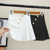 Vaikiški klostuoti sijonai mergaitėms Vasaros pavasario sijonai su aukštu juosmeniu šokių sijonai Japoniška mokyklinė uniforma Mini sijonai mergaitėms 4-14 m.