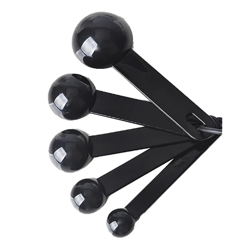 5vnt/komplektas Virtuvinis matavimo šaukštas Matavimo puodeliai Matavimo įrankiai Nešiojami plastikiniai kavos ir cukraus kaušeliai virtuvės prietaisai