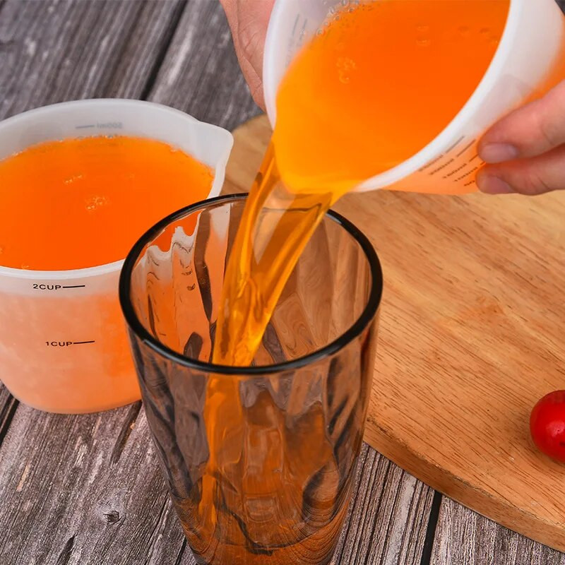 10/100/250/500 ml matavimo puodelis Maisto kokybės silikoninis matavimo ąsotis Matavimo įrankiai Svarstyklės Maišymo puodelis Virtuvės pyragų kepimo įrankis