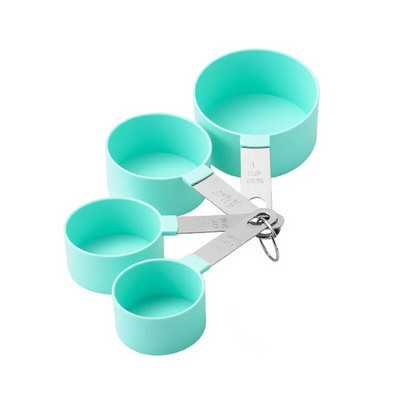 4/8 vnt matavimo šaukštai arbatinis šaukštelis cukraus kaušelis pyrago kepimo miltų matavimo puodeliai iš nerūdijančio plieno rankenos virtuvės matavimo įrankiai