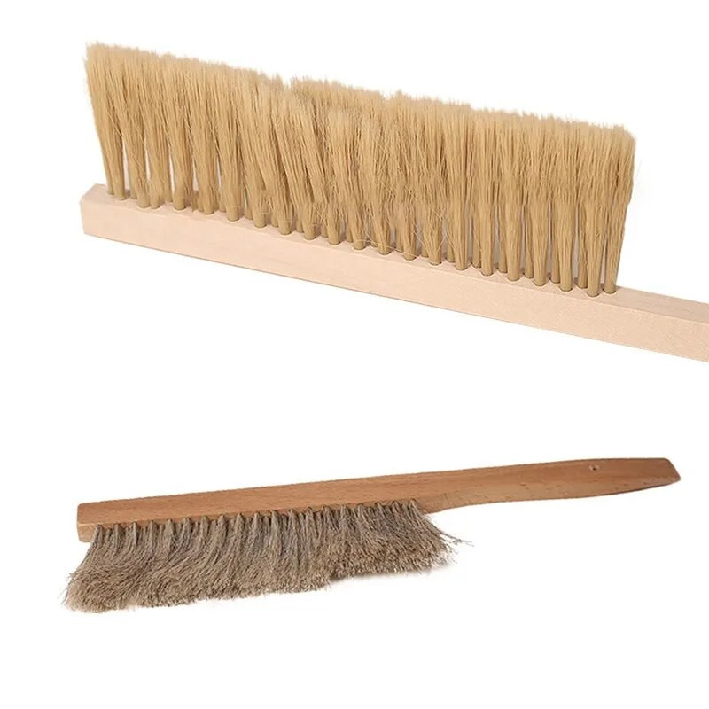 Méhészeti eszközök Fa mézkefe Darázs méhek seprése két sor lófarokszőr Új méhkefe méhészeti felszerelés