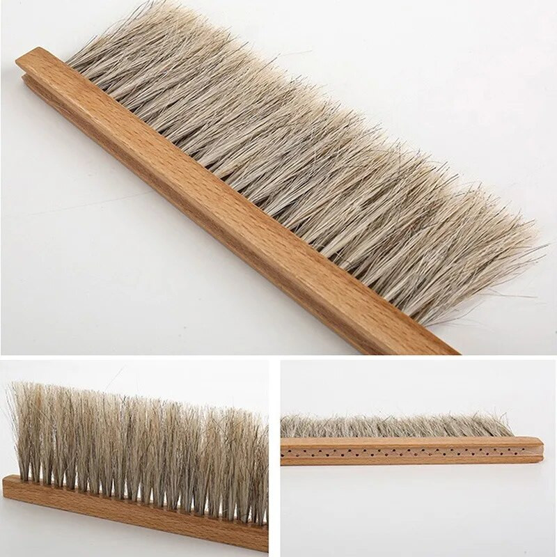 Méhészeti eszközök Fa mézkefe Darázs méhek seprése két sor lófarokszőr Új méhkefe méhészeti felszerelés