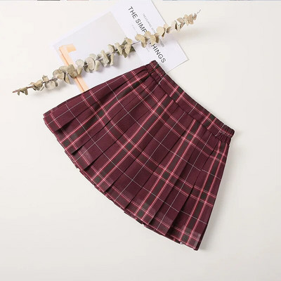 Sijonas merginoms, mokykloms mergaitei, vaikams, Anglijos stiliaus klostuotas princesės JK sijonas, bamblys Philabego paauglių šokių uniforma 3–12 m.