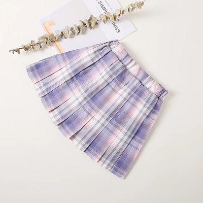 Sijonas merginoms, mokykloms mergaitei, vaikams, Anglijos stiliaus klostuotas princesės JK sijonas, bamblys Philabego paauglių šokių uniforma 3–12 m.