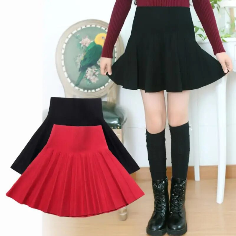 2018 m. 3-14 m. Paauglių pavasaris ruduo Žiema Tutus Vaiko Drabužiai Kūdikių Sijonai Mokykliniai Sijonai Mergaitėms Mini Plisuotas sijonas JW2987