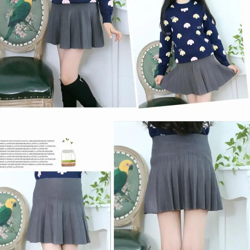 2018 m. 3-14 m. Paauglių pavasaris ruduo Žiema Tutus Vaiko Drabužiai Kūdikių Sijonai Mokykliniai Sijonai Mergaitėms Mini Plisuotas sijonas JW2987