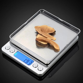 Цифрова кухненска везна Малка везна за бижута Дигитална везна за претегляне на храна Прецизна LCD везна за бижута Електронна теглилка 500g-2kg