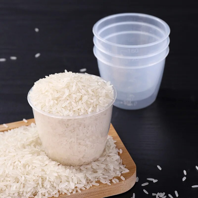 1 vnt. Maisto klasės PP ryžių matavimo puodelis virtuvės elektrinė viryklė su puodeliais Prietaiso reikmenys