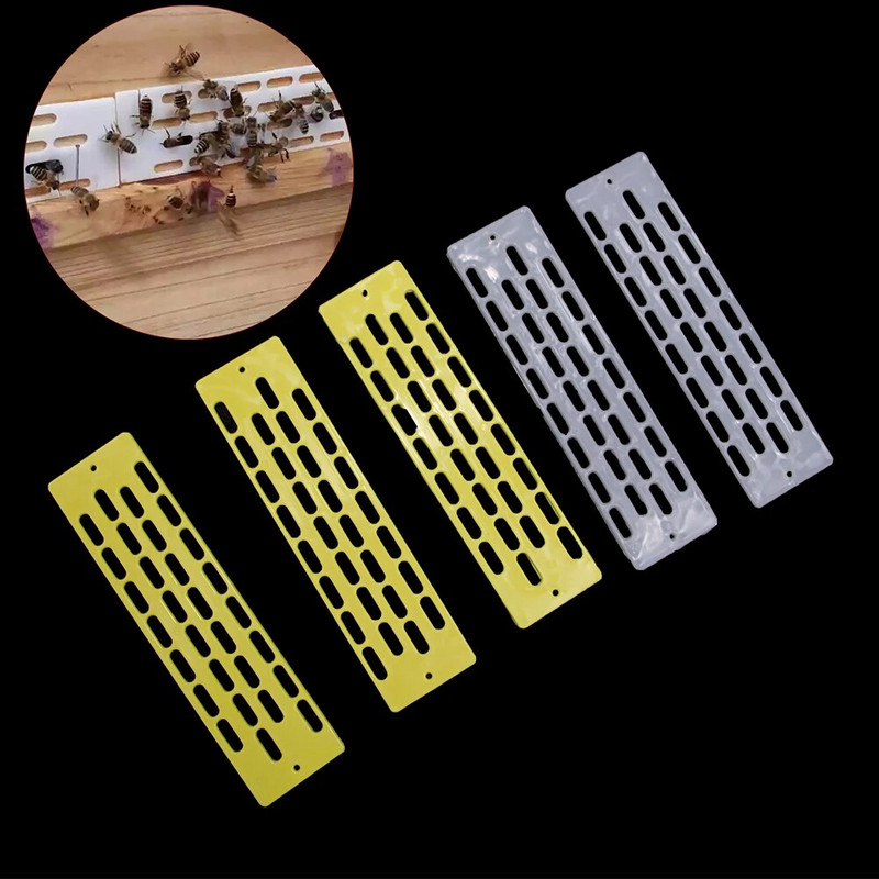 20 vnt. nuo pabėgimo bičių karalienės plastikinio tarpiklio rėmo avilio blokatoriaus barjero lakštas lizdo durų bitininkystės įrankių įranga