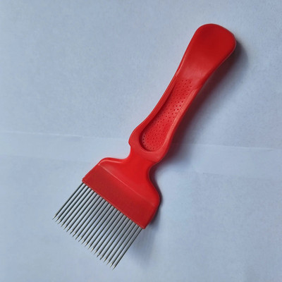 Furcă de decapat cu 5 tipuri, din oțel inoxidabil, pieptene, mâner din plastic, furculiță de decapat, tăiat miere de albine, unelte pentru apicultura