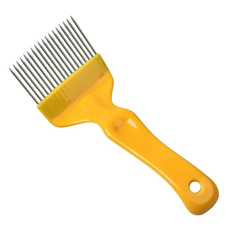 Furcă de decapat cu 5 tipuri, din oțel inoxidabil, pieptene, mâner din plastic, furculiță de decapat, tăiat miere de albine, unelte pentru apicultura