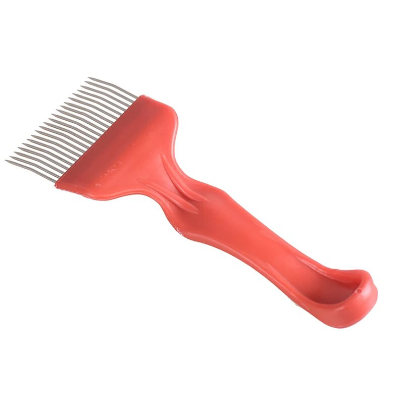 Furcă de decapat cu 5 tipuri, din oțel inoxidabil, pieptene, mâner din plastic, furculiță de decapat, tăiat miere de albine, unelte pentru apicultura