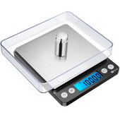 ORIA Digitalna kuhinjska vaga 500g/ 0,01g Mini džepna vaga za nakit Prijenosni LCD zaslon Vaga za kuhanje hrane