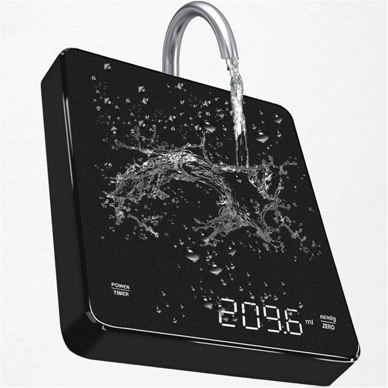 USB punjačka kuhinjska vaga za kavu s mjeračem vremena 3 kg/0,1 g vaga za vaganje za nakit Barista vaga Visoko precizni mjerni alati