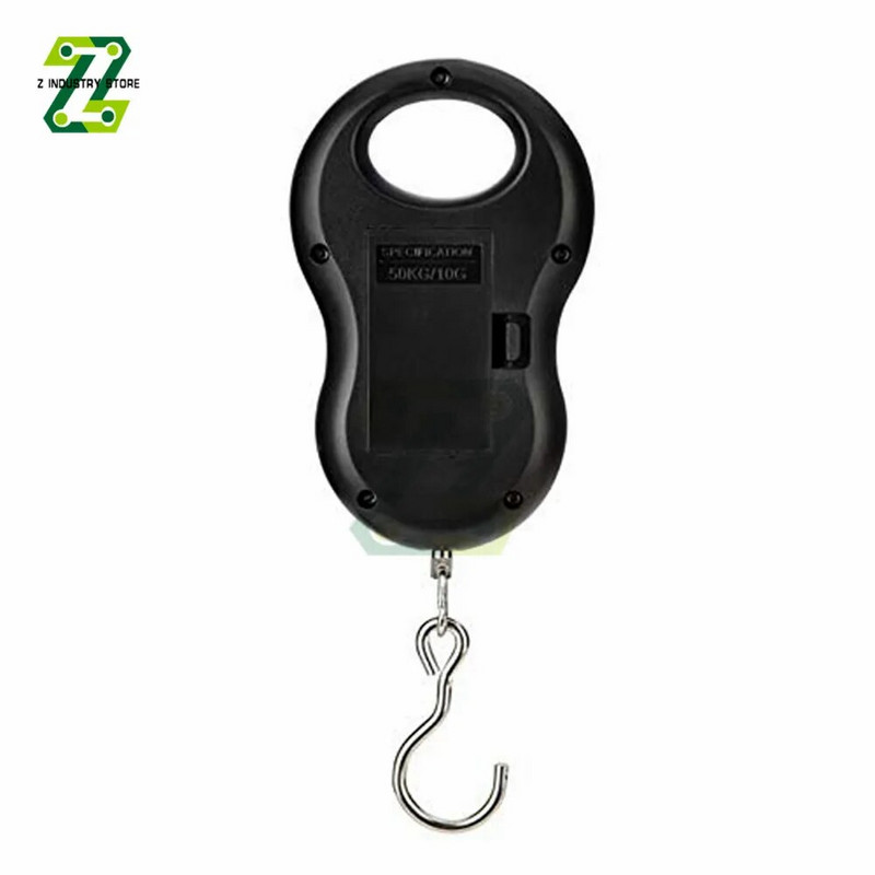 50 kg 10 g elektroninės pakabinamos svarstyklės LCD skaitmeninės svarstyklės, lengvos, kišeninės, bagažo svarstyklės