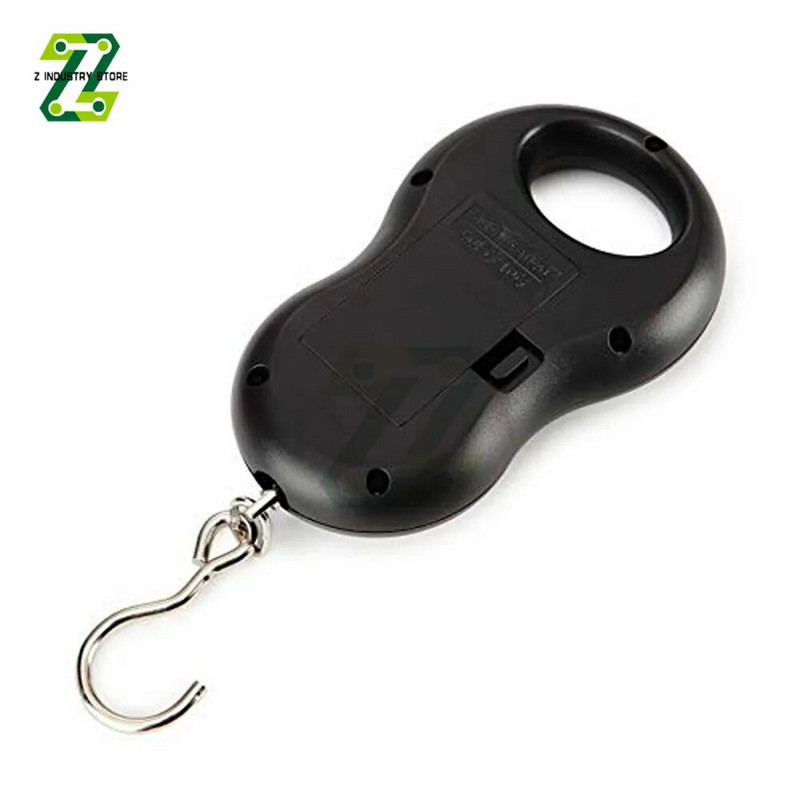 50 kg 10 g elektroninės pakabinamos svarstyklės LCD skaitmeninės svarstyklės, lengvos, kišeninės, bagažo svarstyklės