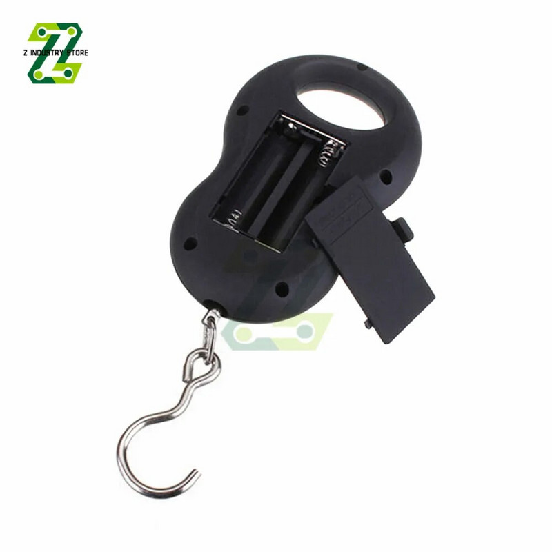 50 kg 10 g elektroninės pakabinamos svarstyklės LCD skaitmeninės svarstyklės, lengvos, kišeninės, bagažo svarstyklės