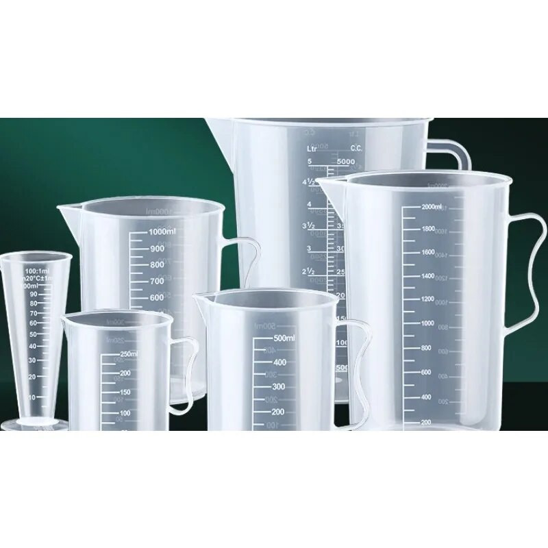 Pahar de măsurat gradat din plastic transparent premium, unealtă de bucătărie cu gura de turnare, ceașcă de măsurare pentru lichid, ceașcă pentru amestecare DIY