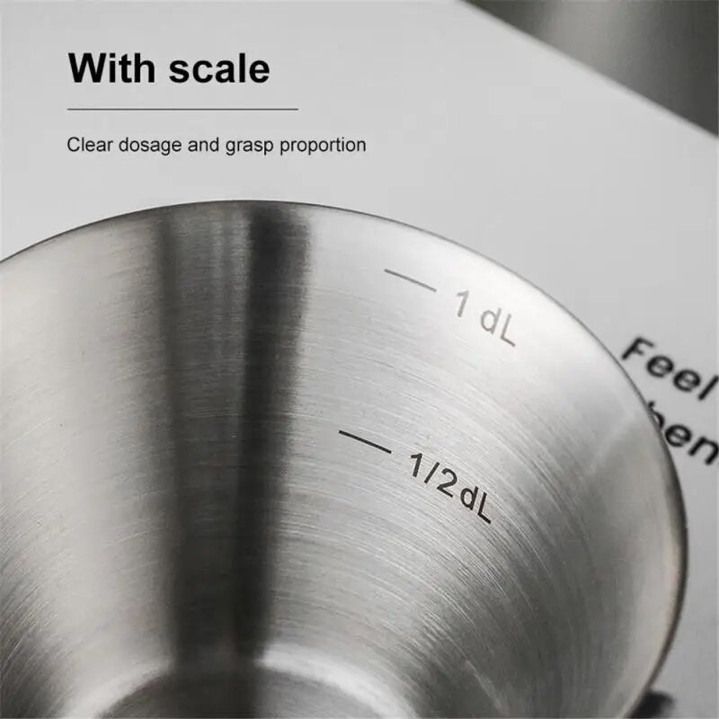 Šalica za ekstrakciju Espresso aparat od nehrđajućeg čelika s vagom 90 ml Mala veleprodaja Set alata za kavu Mjerna šalica Kreativna šalica za unce