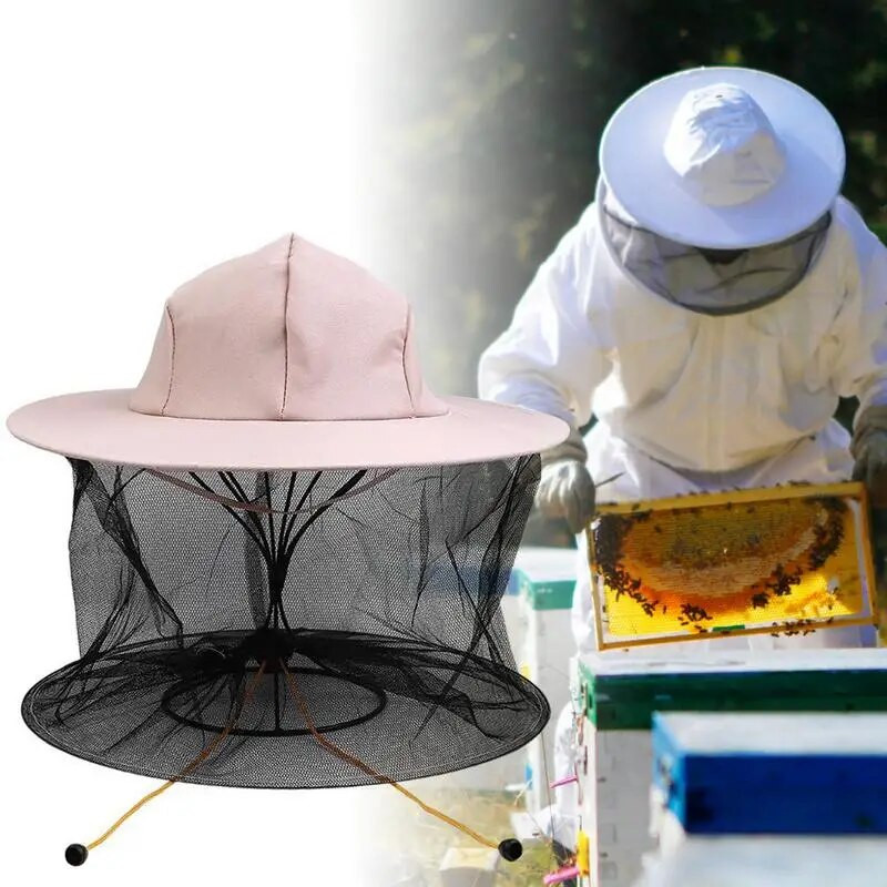 Bee Keeping Profesionalni pčelarski šešir sa širokim obodom, zadebljanje lica, krema za sunčanje, do pola dužine, posebna zaštita, pčelar