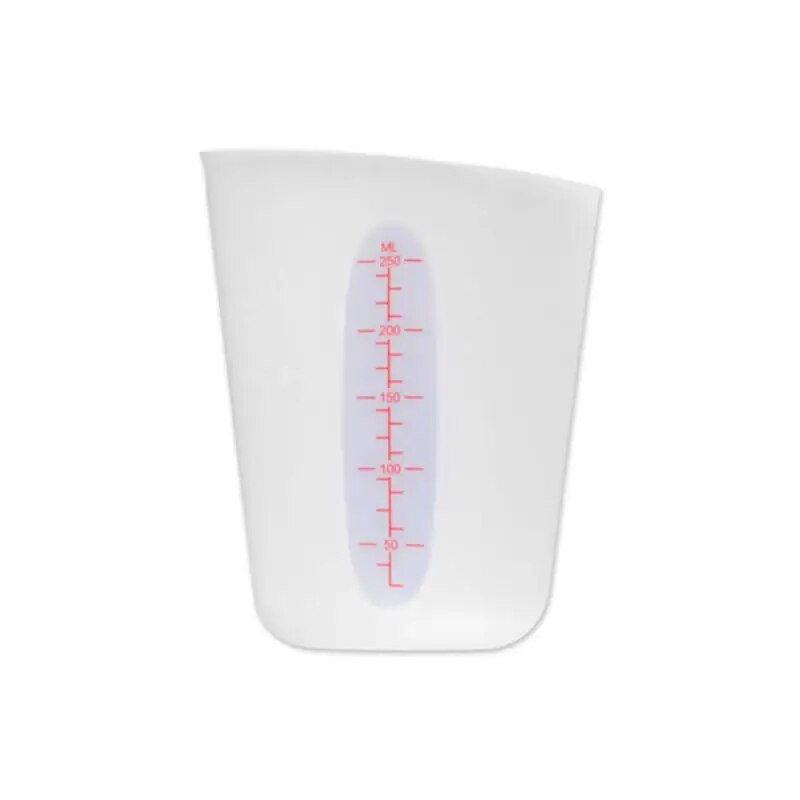 Silikoninis matavimo puodelis Dvigubas minkštas matavimo puodelis Pieno puodelis Kepimo įrankiai Rankų darbo matavimo puodelis