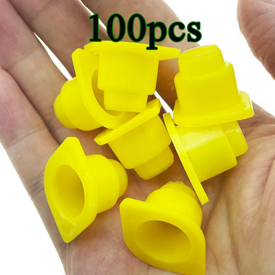 100GAB bišu karalienes medus plastmasas nikotu audzēšanai brūnas olas kāpuru šūnu krūzes turētājs dzeltens vaislas audzēšanas biškopības rīki piederumi