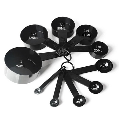 Virtuvės matavimo šaukštai Arbatinis šaukštelis Kavos Cukraus Kaušelis Tortas Kepimo Miltai Matavimo puodeliai Virtuvės maisto gaminimo įrankiai GYH