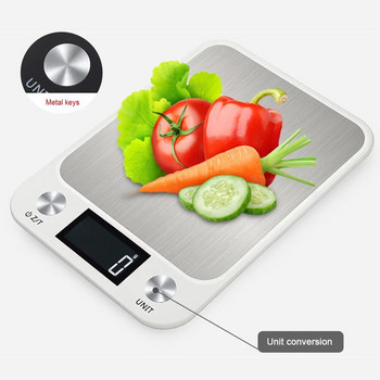 Кухненска везна 15Kg/1g Печене Претегляне на храна Кафе Баланс Интелигентни електронни цифрови везни Дизайн от неръждаема стомана за готвене