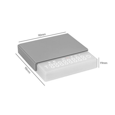 Mažos espreso kavos virtuvės svarstyklės Mini Smart Timer USB 2kg/0.1gg/oz/ml Pad Vyro Moteris Dovanų skaitmeninės svarstyklės